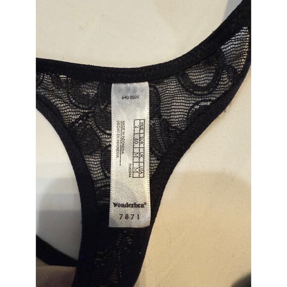 NWOT Vintage Wonderbra Sheer Lace Thong – Size M/6 - Picture 3 of 3